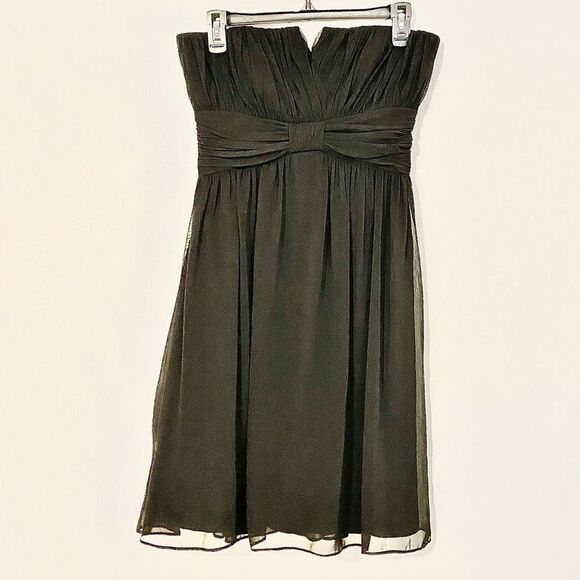 White House Black Market Black Semi-formal dress strapless. Size 4 - Picture 4 of 8